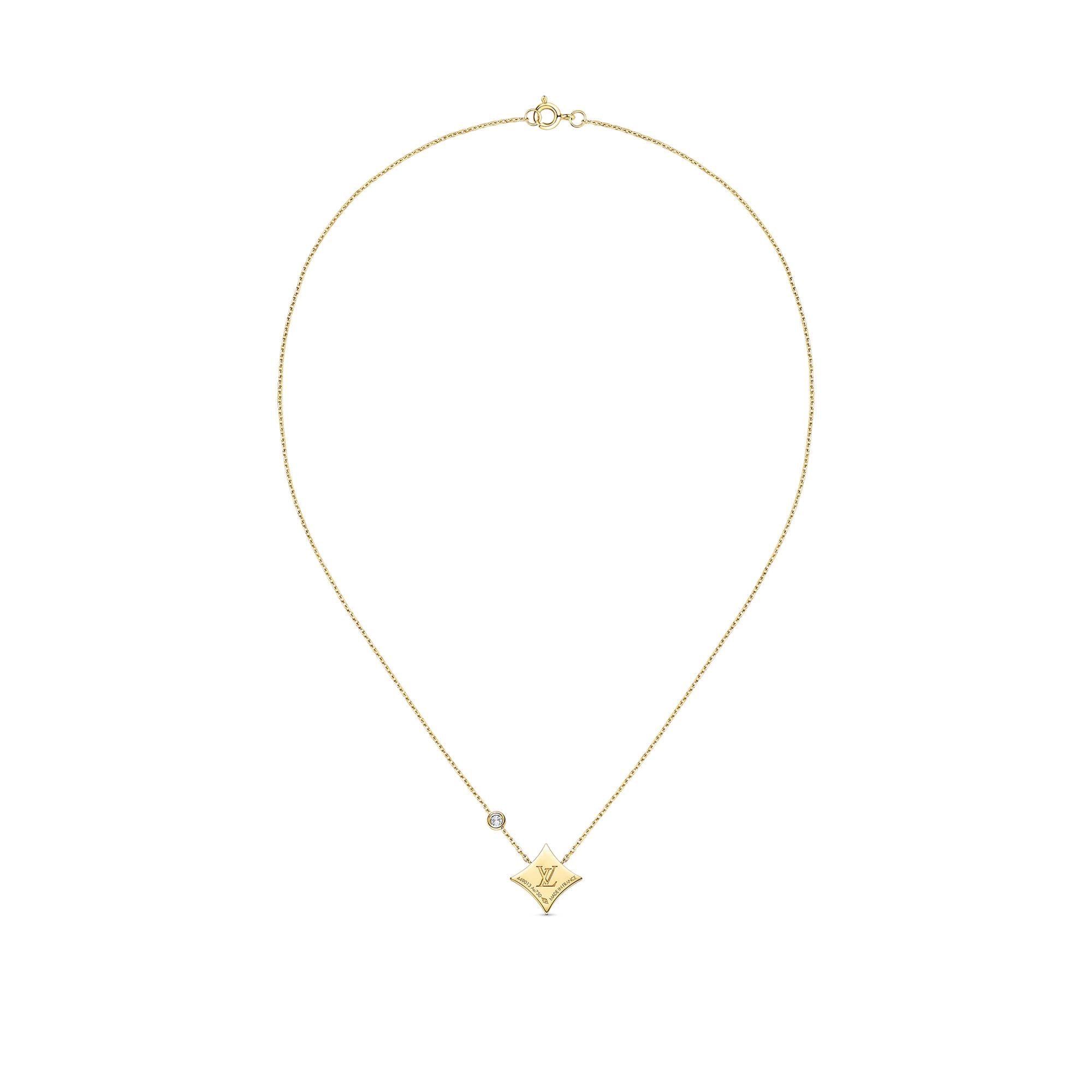  Categories All Fine Jewelry Color Blossom Bb Star Pendant, Yellow Gold, Onyx And Diamond | Louis Vuitton ® (Product zoom)