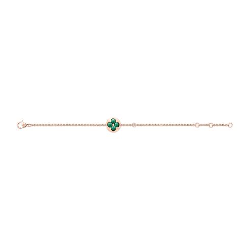 Categories All Fine Jewelry Color Blossom BB Sun Bracelet, Pink Gold, Malachite and Diamond | Louis Vuitton ® (Product zoom)