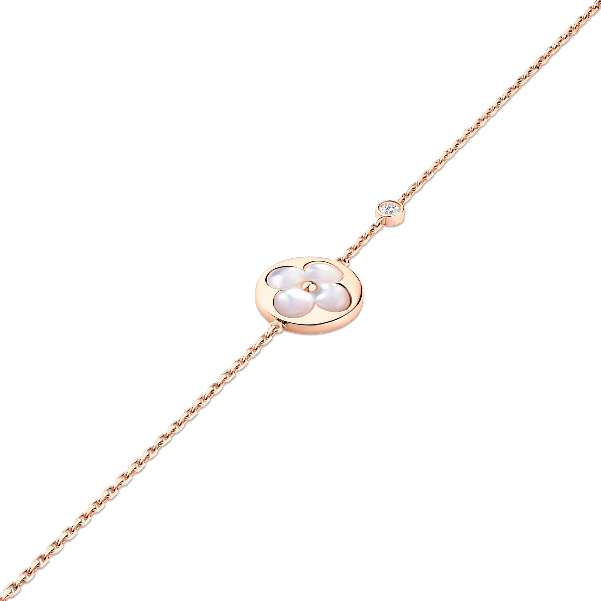  Categories Bracelets Color Blossom BB Sun Bracelet, Pink Gold, White Mother-of-Pearl and Diamond | Louis Vuitton ® (Product zoom)