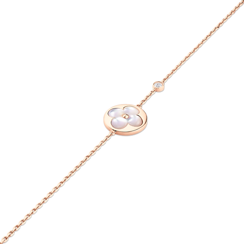 Categories Bracelets Color Blossom BB Sun Bracelet, Pink Gold, White Mother-of-Pearl and Diamond | Louis Vuitton ® (Product zoom)
