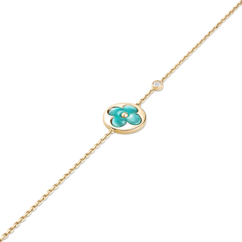 Categories Bracelets Color Blossom BB Sun Bracelet, Yellow Gold, Amazonite and Diamond | Louis Vuitton ® (Product zoom)
