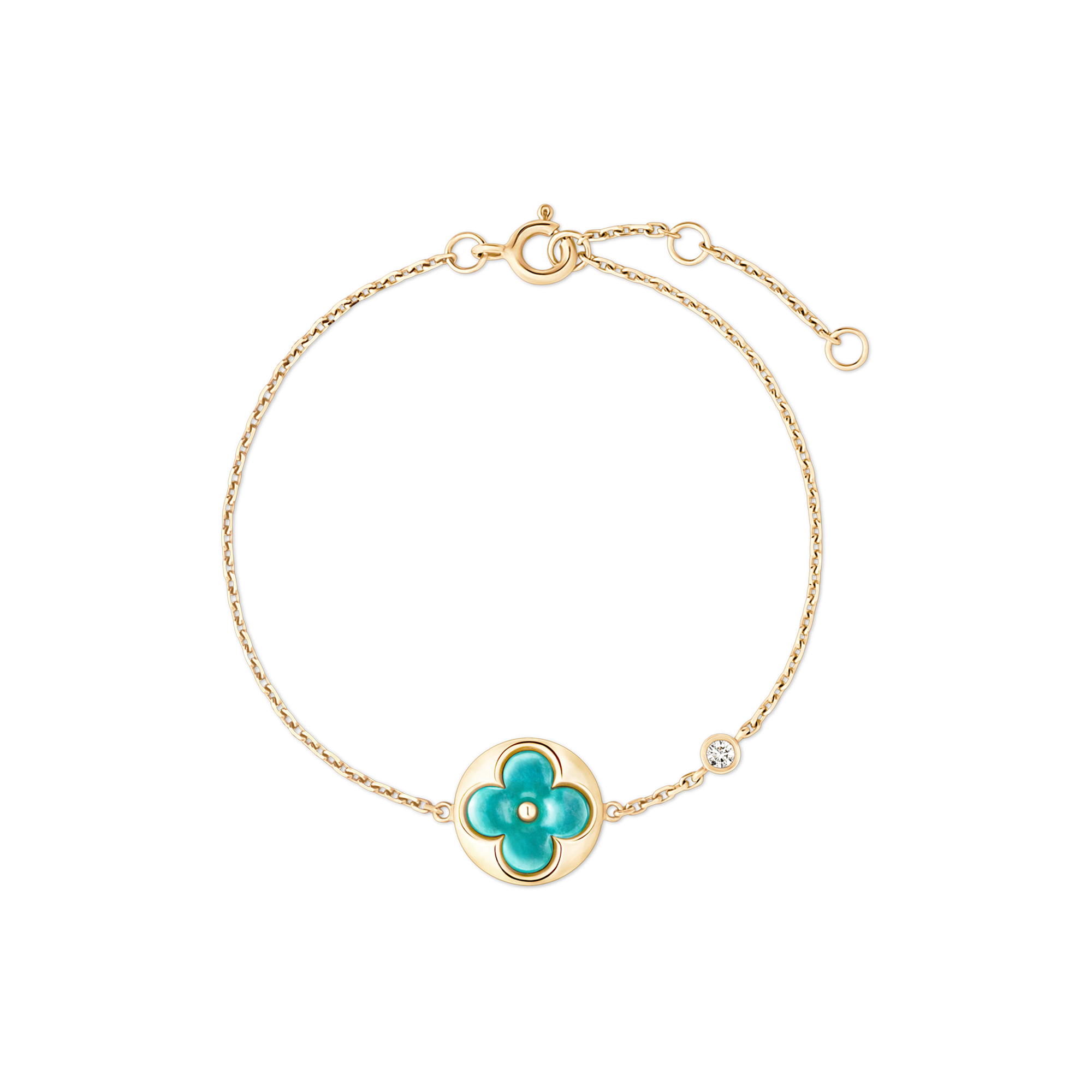  Categories Bracelets Color Blossom BB Sun Bracelet, Yellow Gold, Amazonite and Diamond | Louis Vuitton ® (Product zoom)