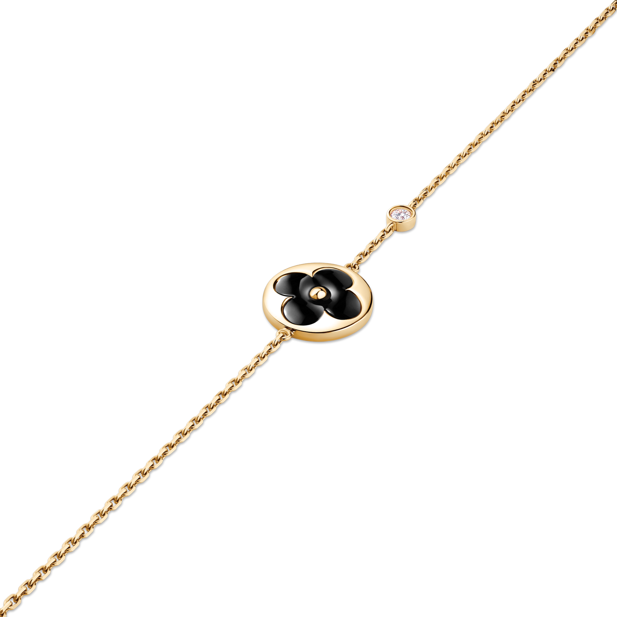  Categories Bracelets Color Blossom BB Sun Bracelet, Yellow Gold, Onyx and Diamond | Louis Vuitton ® (Product zoom)