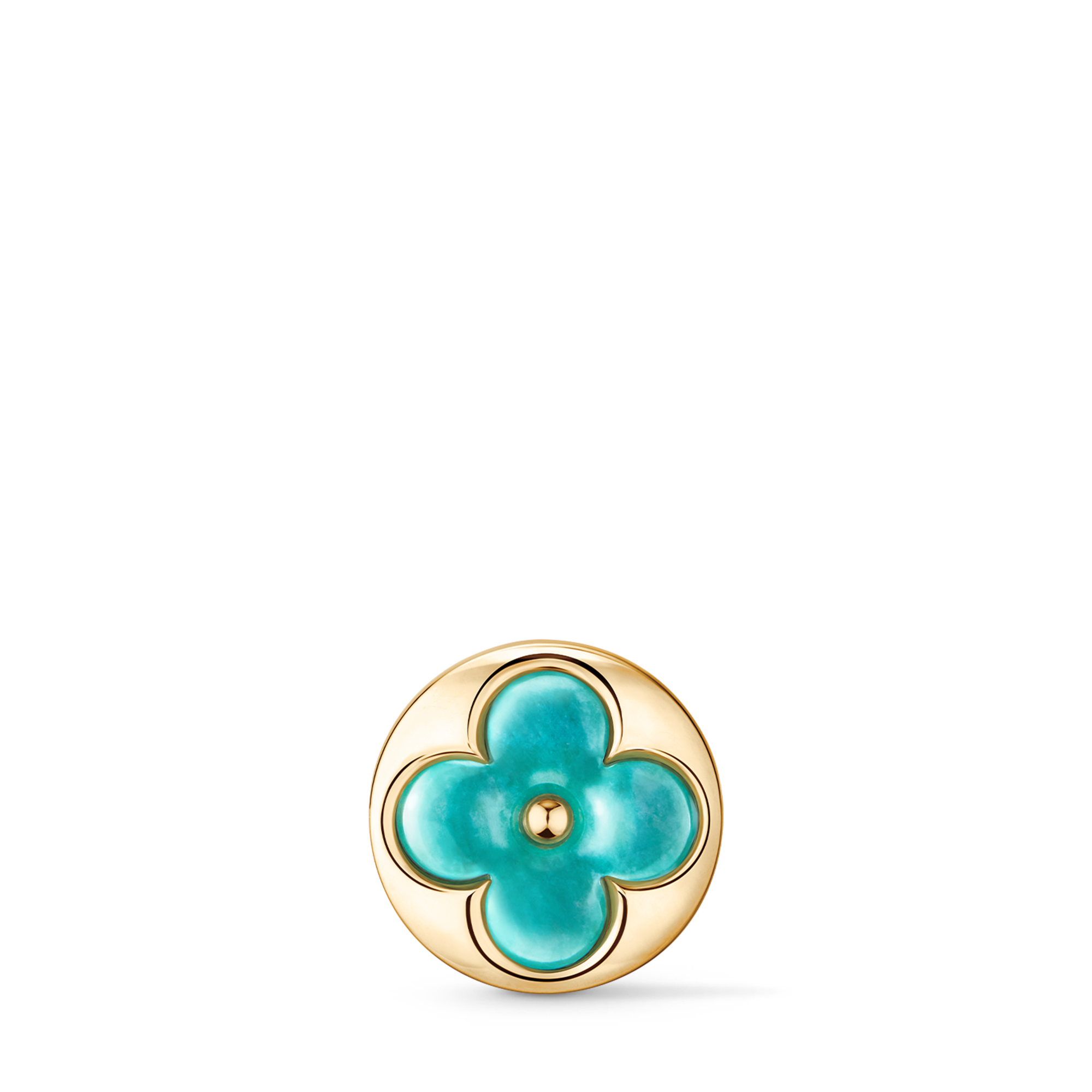  Categories Earrings Color Blossom BB Sun Ear Stud, Yellow Gold and Amazonite - Per Unit | Louis Vuitton ® (Product zoom)