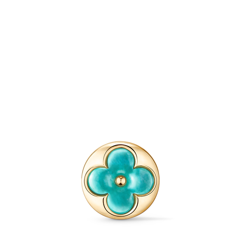 Categories Earrings Color Blossom BB Sun Ear Stud, Yellow Gold and Amazonite - Per Unit | Louis Vuitton ® (Product zoom)