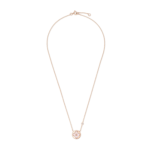 Categories Necklaces and Pendants Color Blossom BB Sun Pendant, Pink Gold, Pink Mother-of-Pearl and Diamond | Louis Vuitton ® (Product zoom)