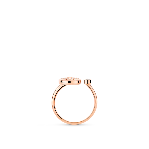 Categories All Fine Jewelry Color Blossom Mini Sun Ring, Pink Gold and Diamonds | Louis Vuitton ® (Product zoom)