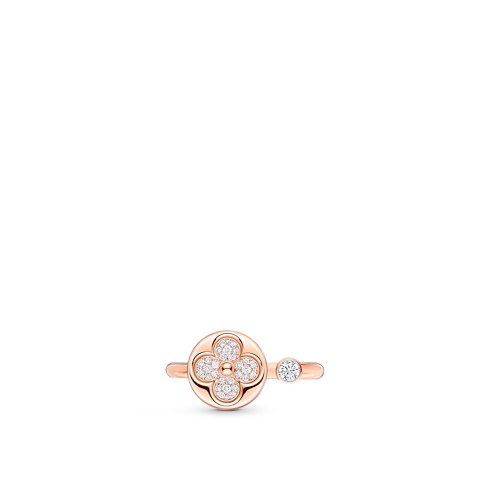 Categories All Fine Jewelry Color Blossom Mini Sun Ring, Pink Gold and Diamonds | Louis Vuitton ® (Product zoom)