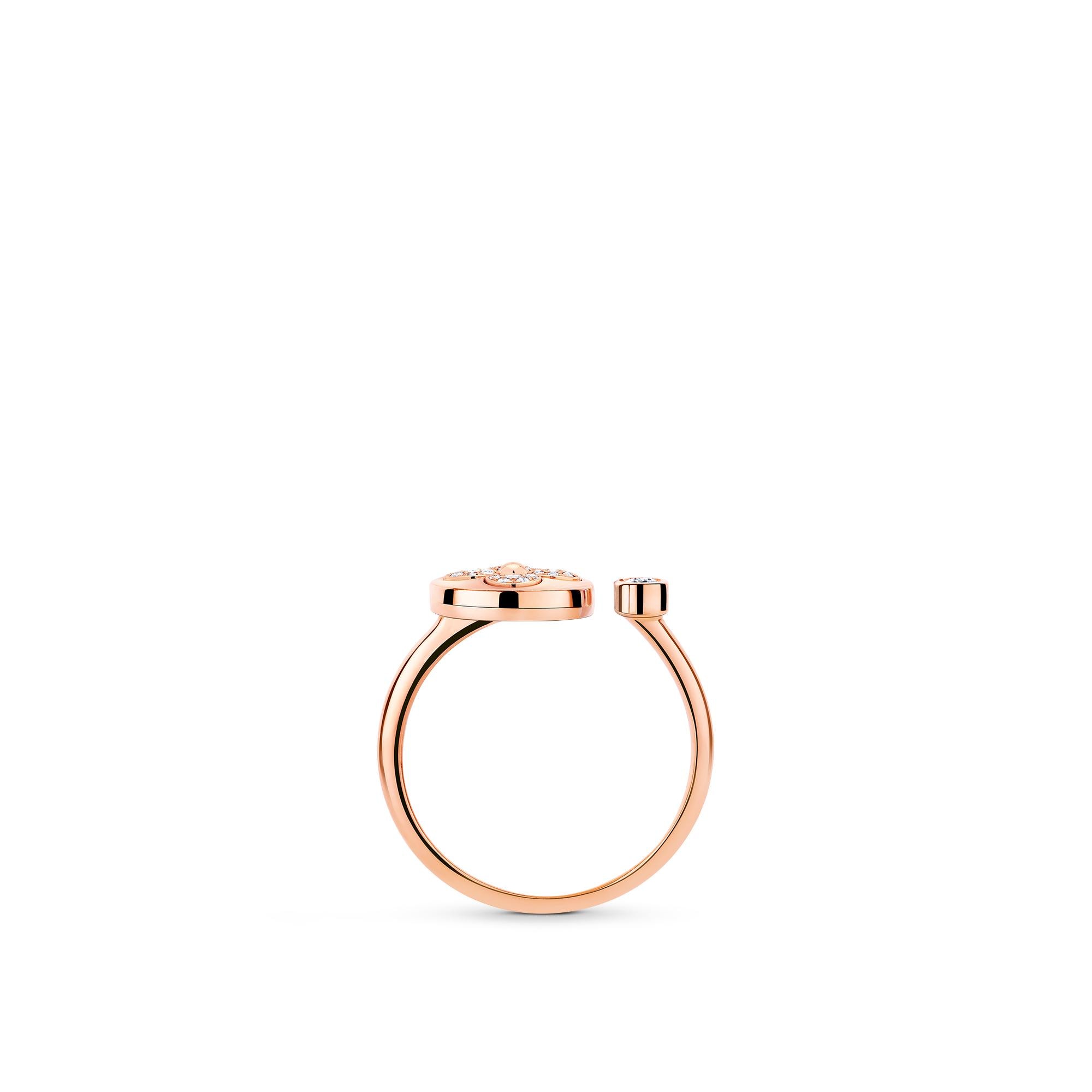  Categories All Fine Jewelry Color Blossom Mini Sun Ring, Pink Gold and Diamonds | Louis Vuitton ® (Product zoom)