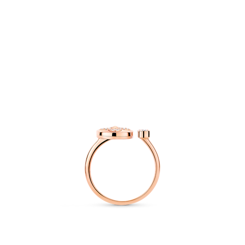 Categories All Fine Jewelry Color Blossom Mini Sun Ring, Pink Gold and Diamonds | Louis Vuitton ® (Product zoom)