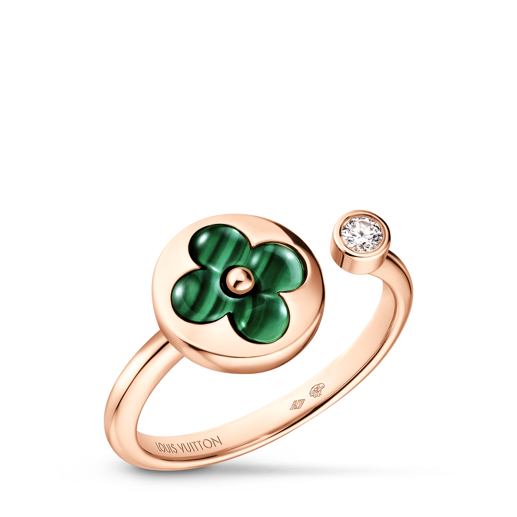 Color Blossom Mini Sun Ring, Pink Gold