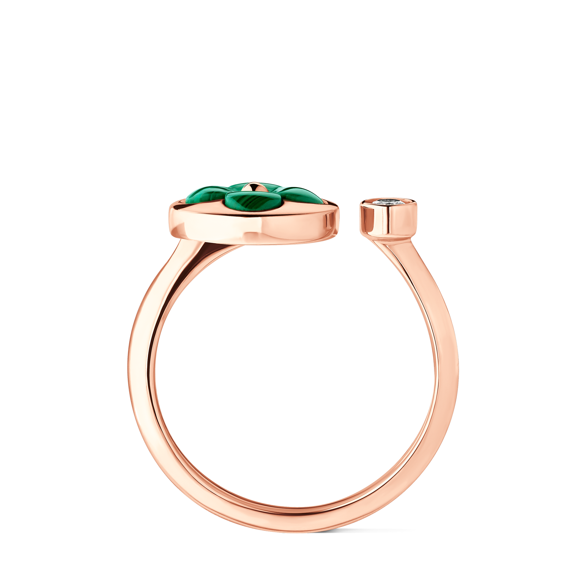 Color Blossom Mini Sun Ring, Pink Gold