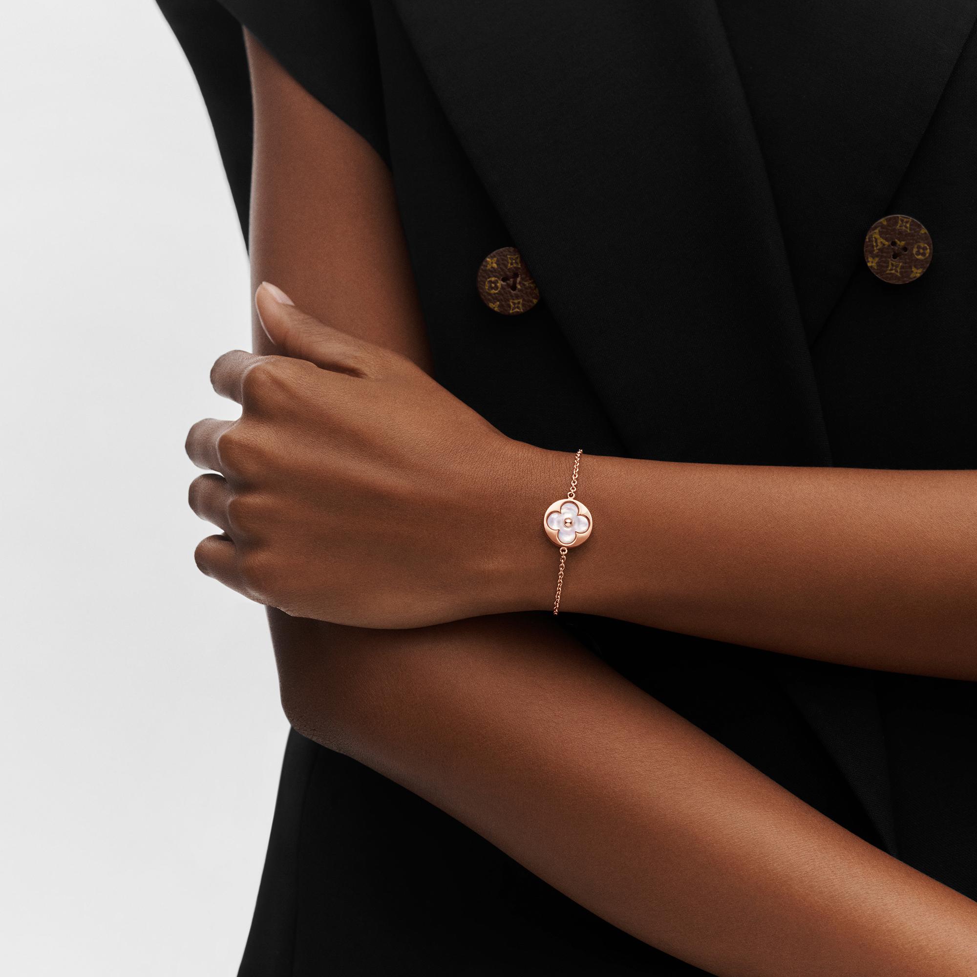 Categories All Fine Jewelry Color Blossom sun bracelet, pink gold and white mother-of-pearl | Louis Vuitton ® (Product zoom)