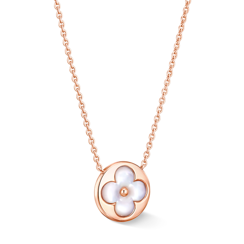 Categories All Fine Jewelry Color Blossom sun pendant, pink gold and white mother-of-pearl | Louis Vuitton ® (Product zoom)