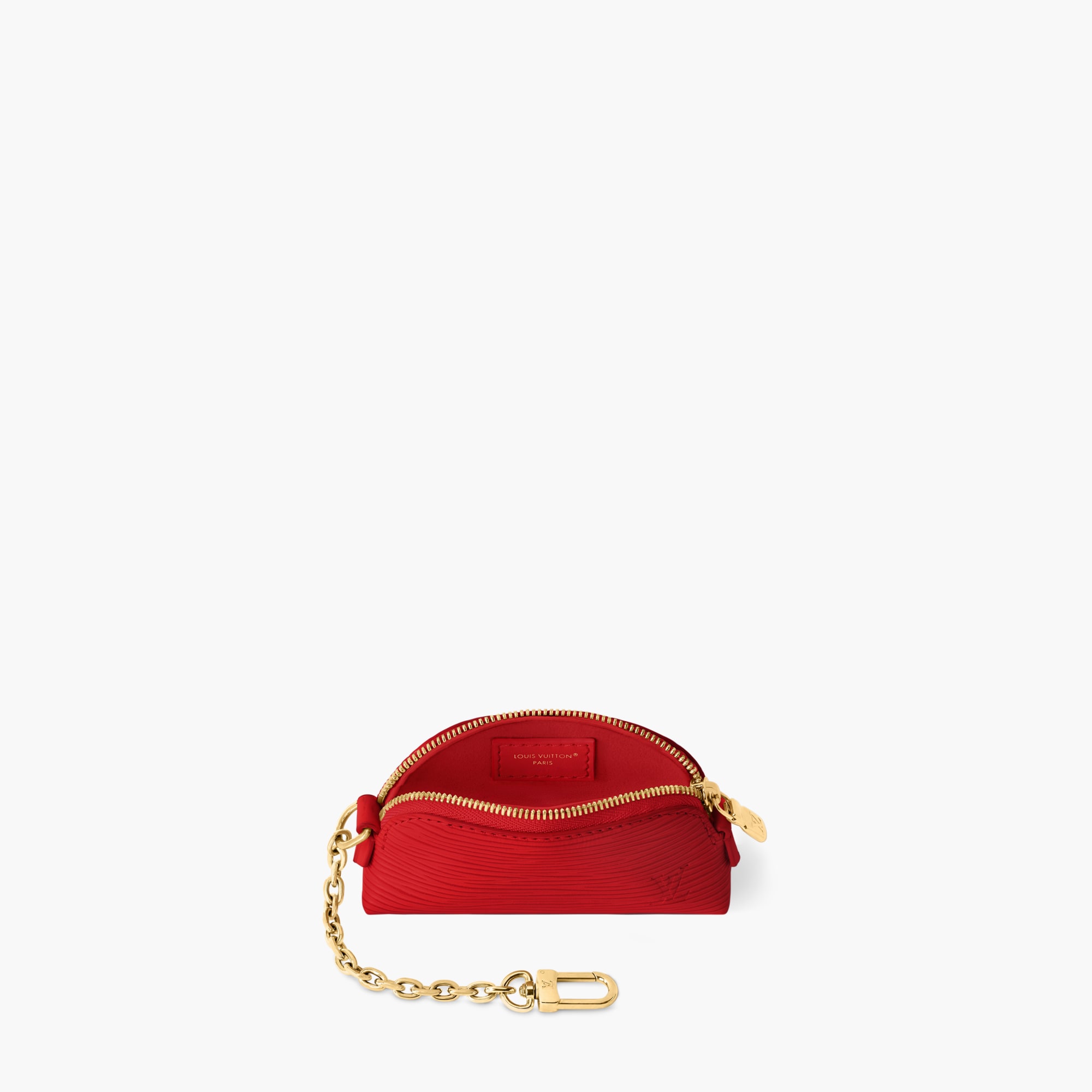 Cosmetic Lipstick Pouch Epi Leather Women Small Leather Goods