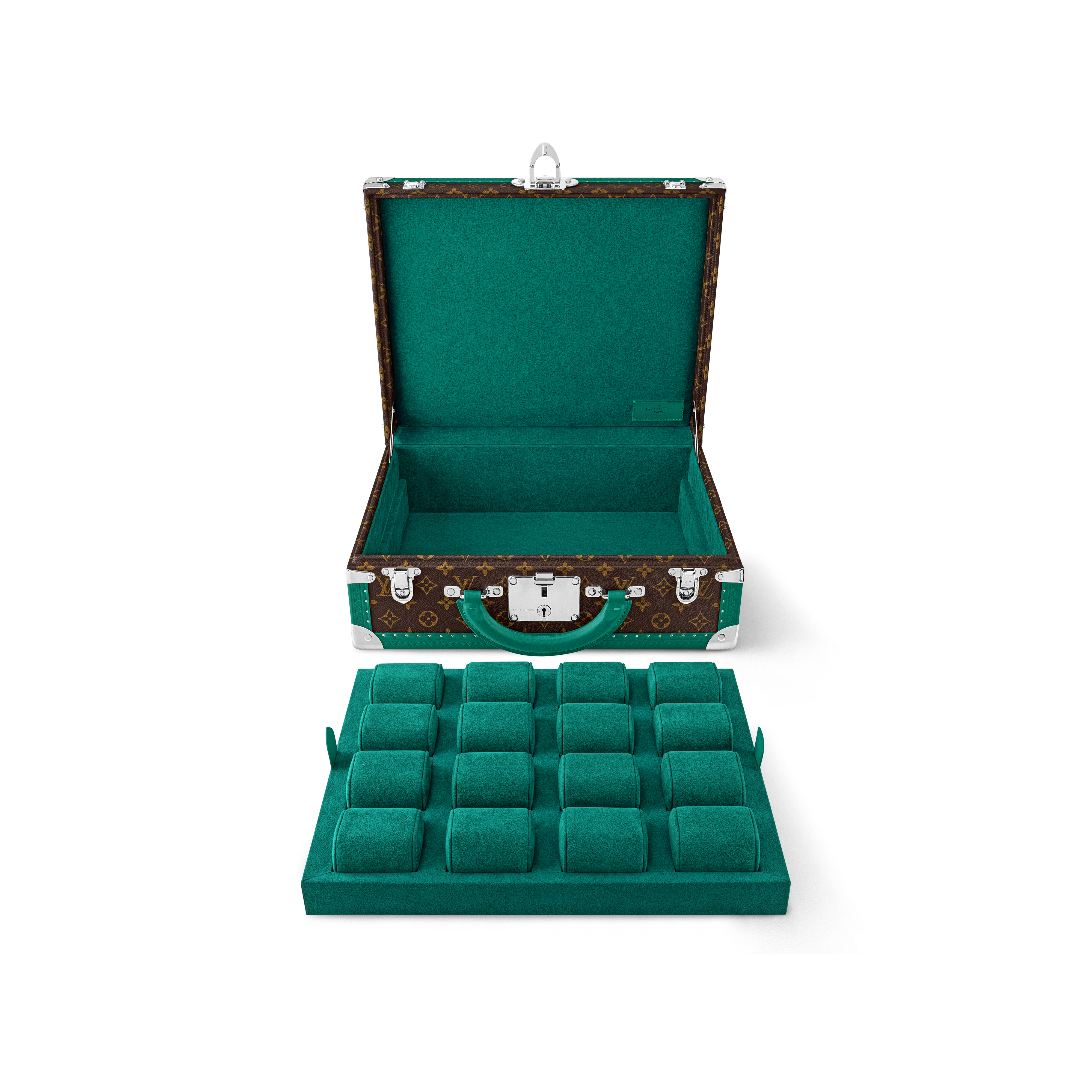 Monogram Macassar Canvas Trunks and Boxes Trunks and Suitcases Cotteville 16 Montres | Louis Vuitton ® (Product zoom)