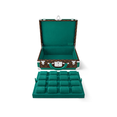 Monogram Macassar Canvas Trunks and Boxes Trunks and Suitcases Cotteville 16 Montres | Louis Vuitton ® (Product zoom)