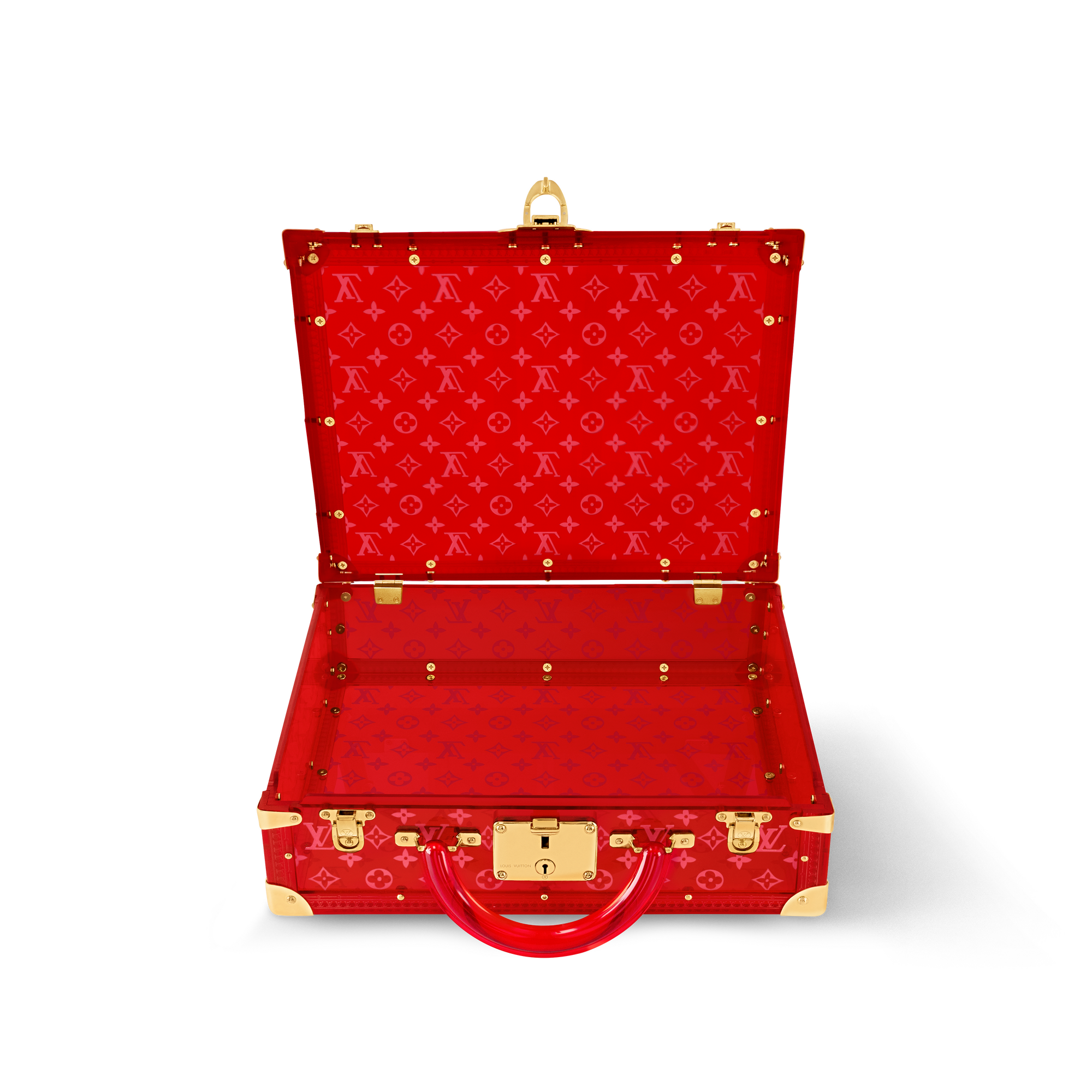 High End Leathers Trunks and Boxes Trunks and Suitcases Cotteville Lunettes Seethrough Red | Louis Vuitton ® (Product zoom)