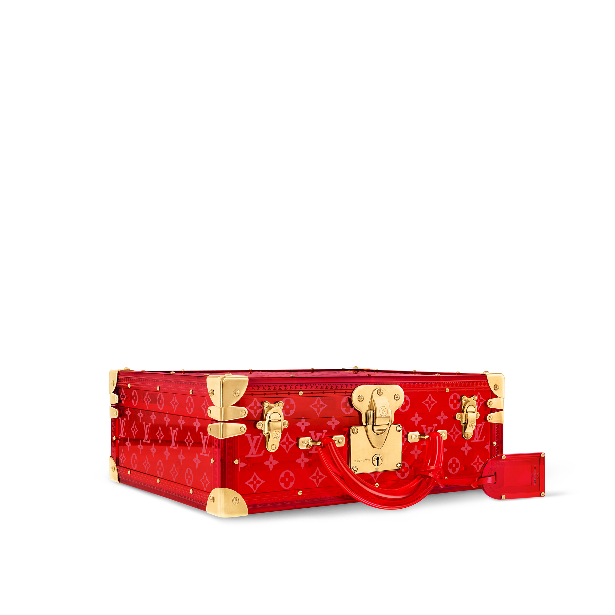 High End Leathers Trunks and Boxes Trunks and Suitcases Cotteville Lunettes Seethrough Red | Louis Vuitton ® (Product zoom)