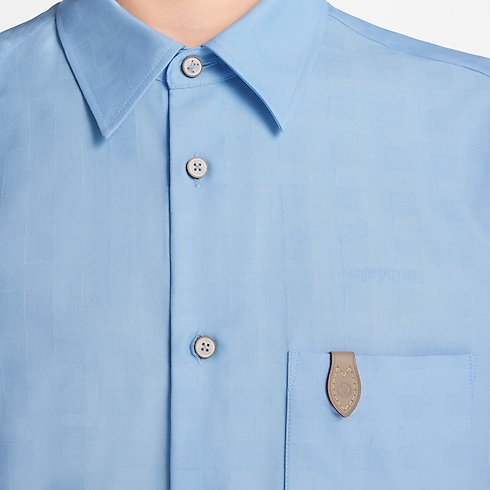 Ready-to-Wear All Ready-to-Wear Cotton Cashmere Long-Sleeved Jacquard Shirt | Louis Vuitton ® (Product zoom)