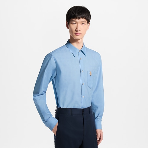 Ready-to-Wear All Ready-to-Wear Cotton Cashmere Long-Sleeved Jacquard Shirt | Louis Vuitton ® (Product zoom)