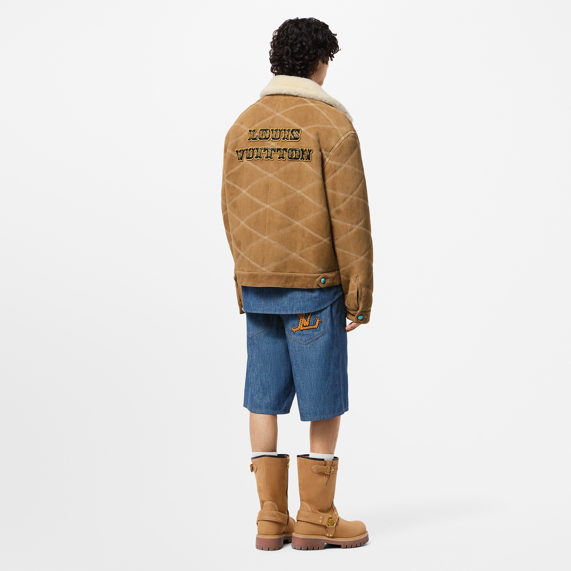  Ready-to-Wear All Ready-to-Wear Cotton Chambray Shorts | Louis Vuitton ® (Product zoom)