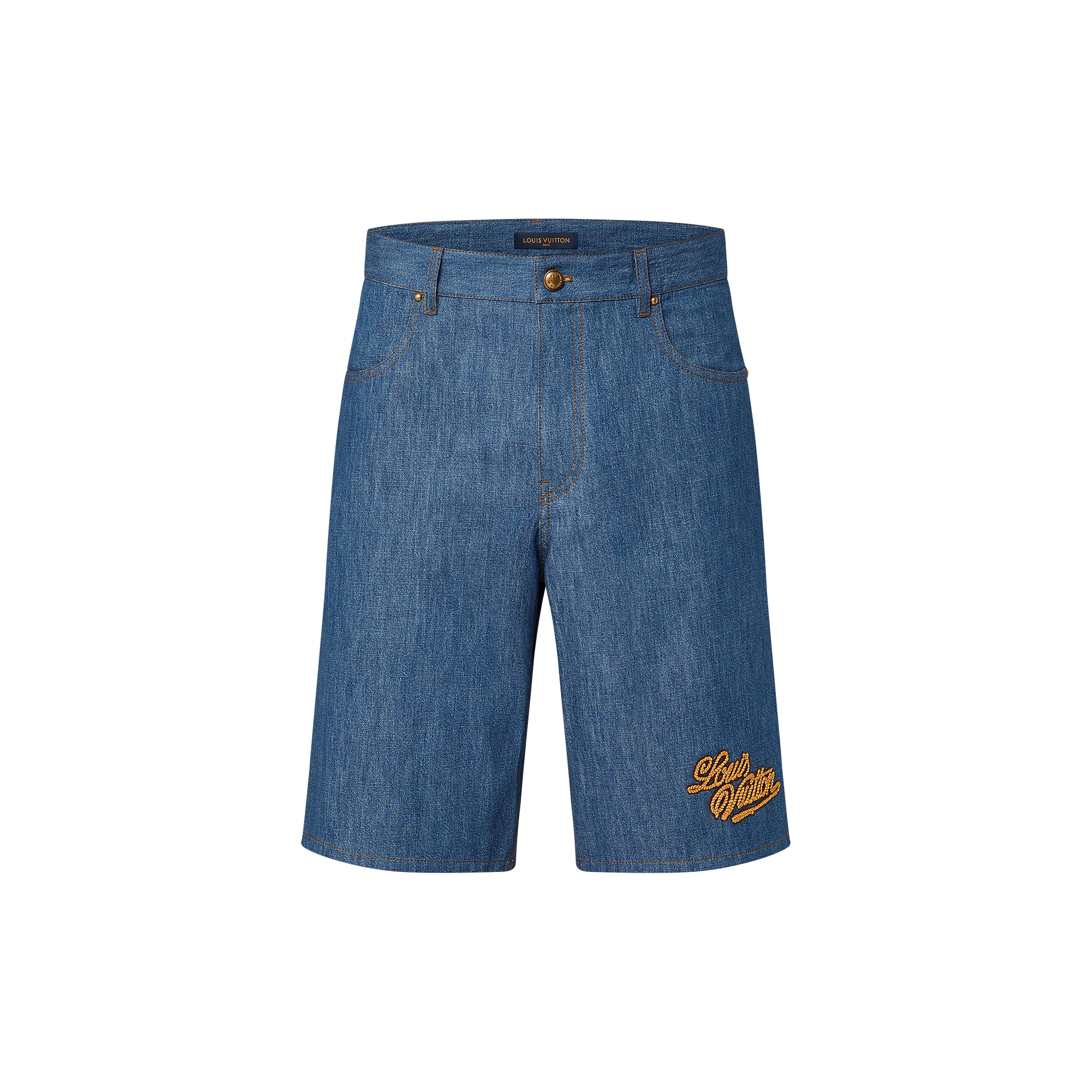 Cotton Chambray Shorts