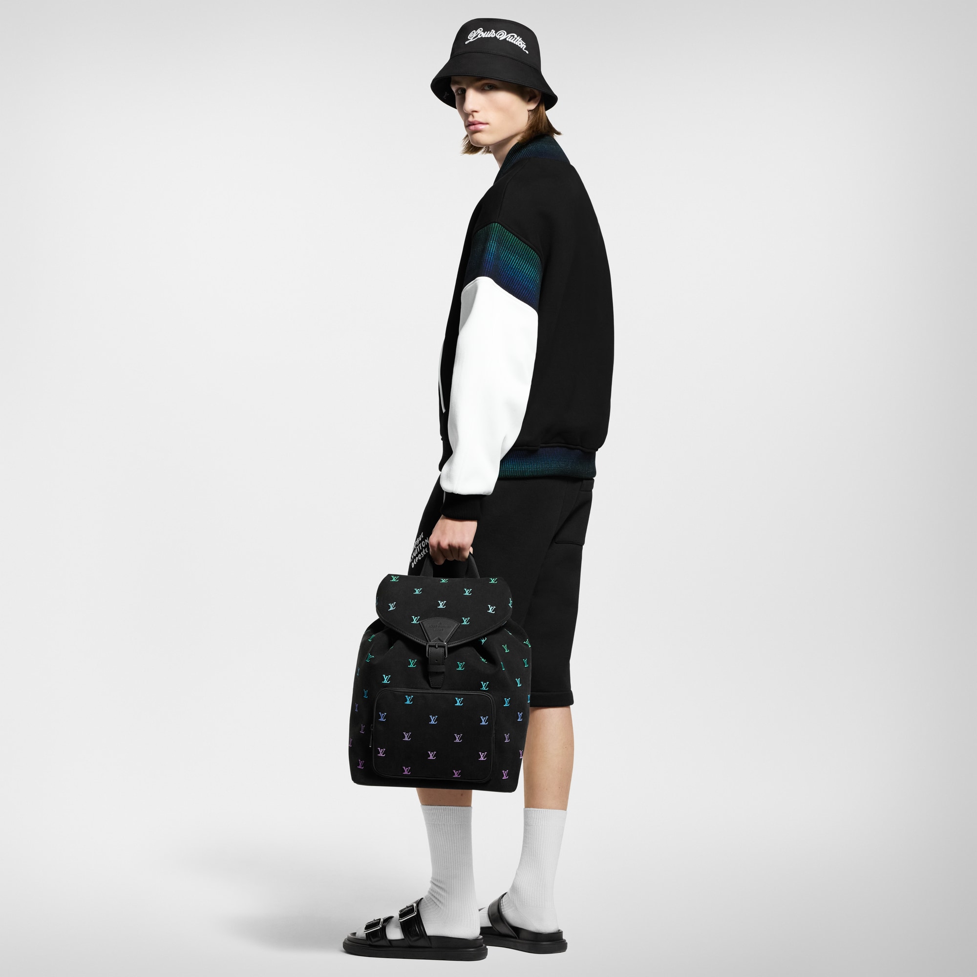  For Men Spring 2025 Collection Cotton Jersey Varsity Blouson  | Louis Vuitton ® (Product zoom)