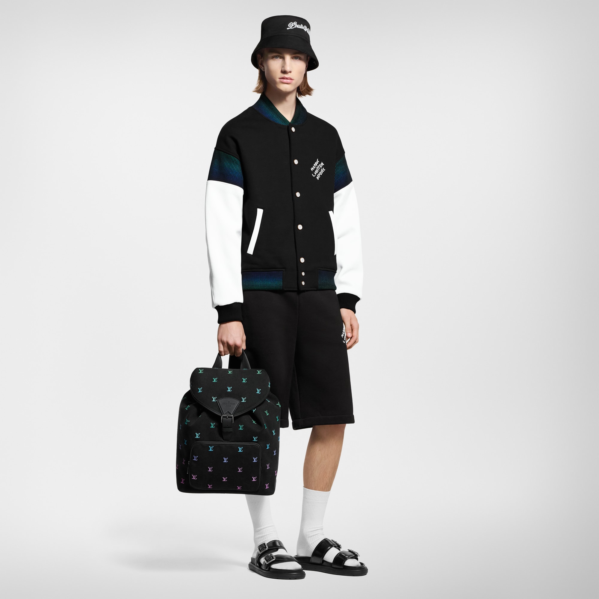  For Men Spring 2025 Collection Cotton Jersey Varsity Blouson  | Louis Vuitton ® (Product zoom)