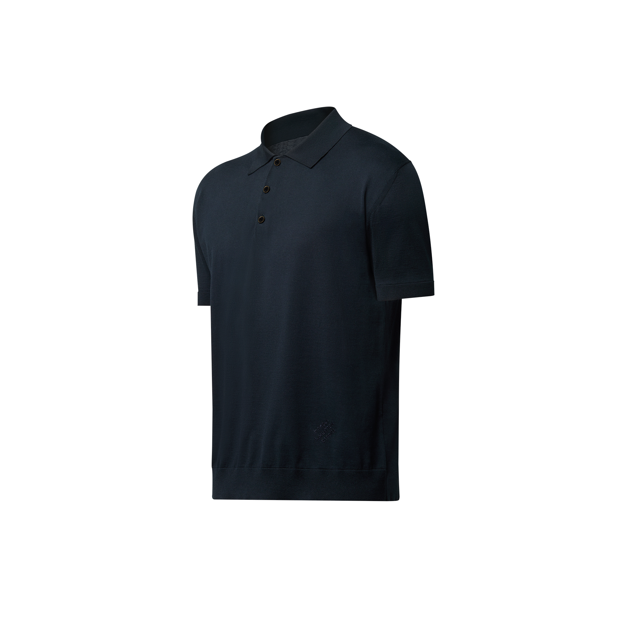  Ready-to-Wear Shirts Cotton-Silk Blend Short-Sleeved Polo Shirt  | Louis Vuitton ® (Product zoom)