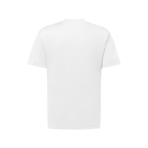 Cotton-Silk Short-Sleeved T-Shirt Back View