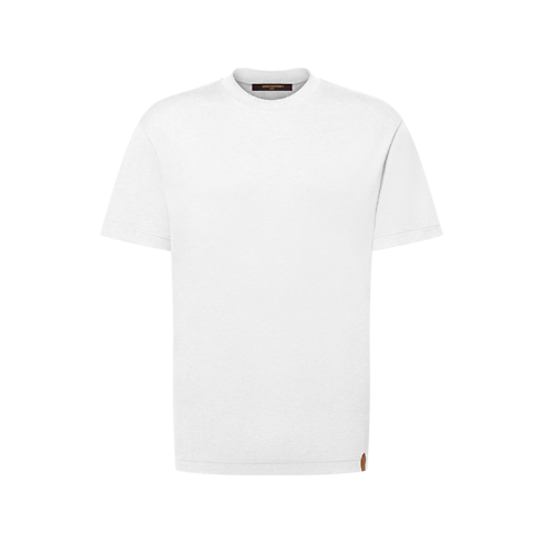 Cotton-Silk Short-Sleeved T-Shirt Front View