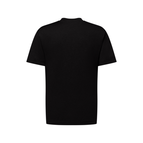 Cotton-Silk Short-Sleeved T-Shirt Back View