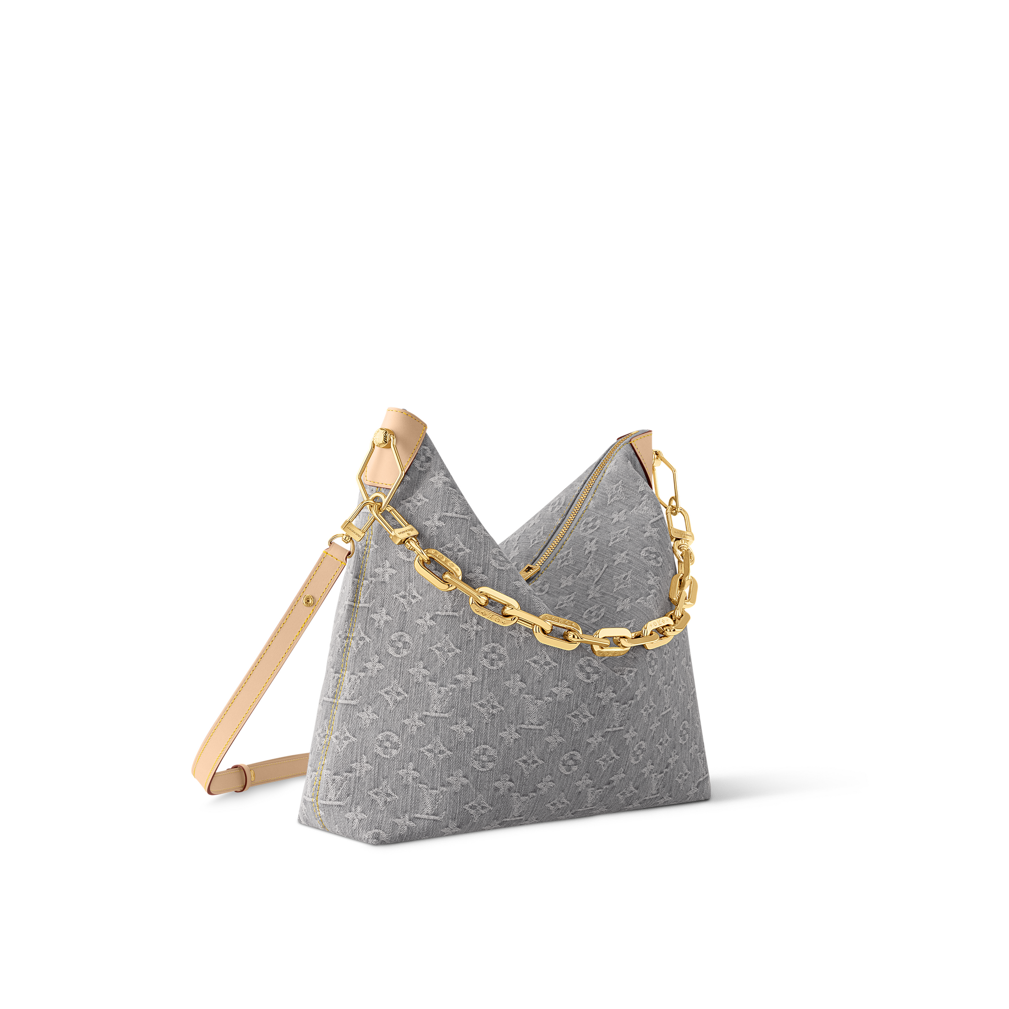 Monogram Denim Handbags All Handbags Coussin Hobo MM | Louis Vuitton ® (Product zoom)