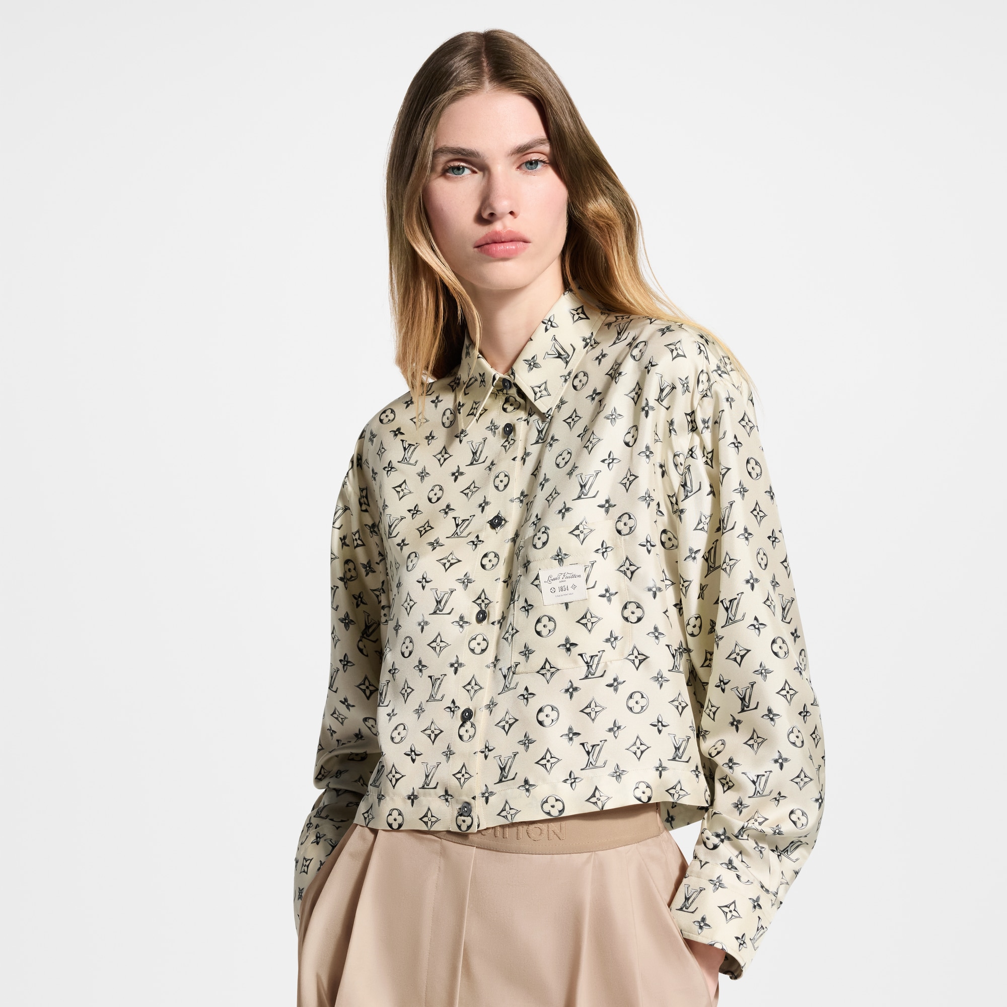 Cropped Buckle Up Shirt - Women - Ready-to-Wear | LOUIS VUITTON ®