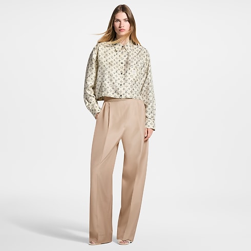 Ready-to-Wear Tops Cropped Buckle Up Shirt | Louis Vuitton ® (Product zoom)