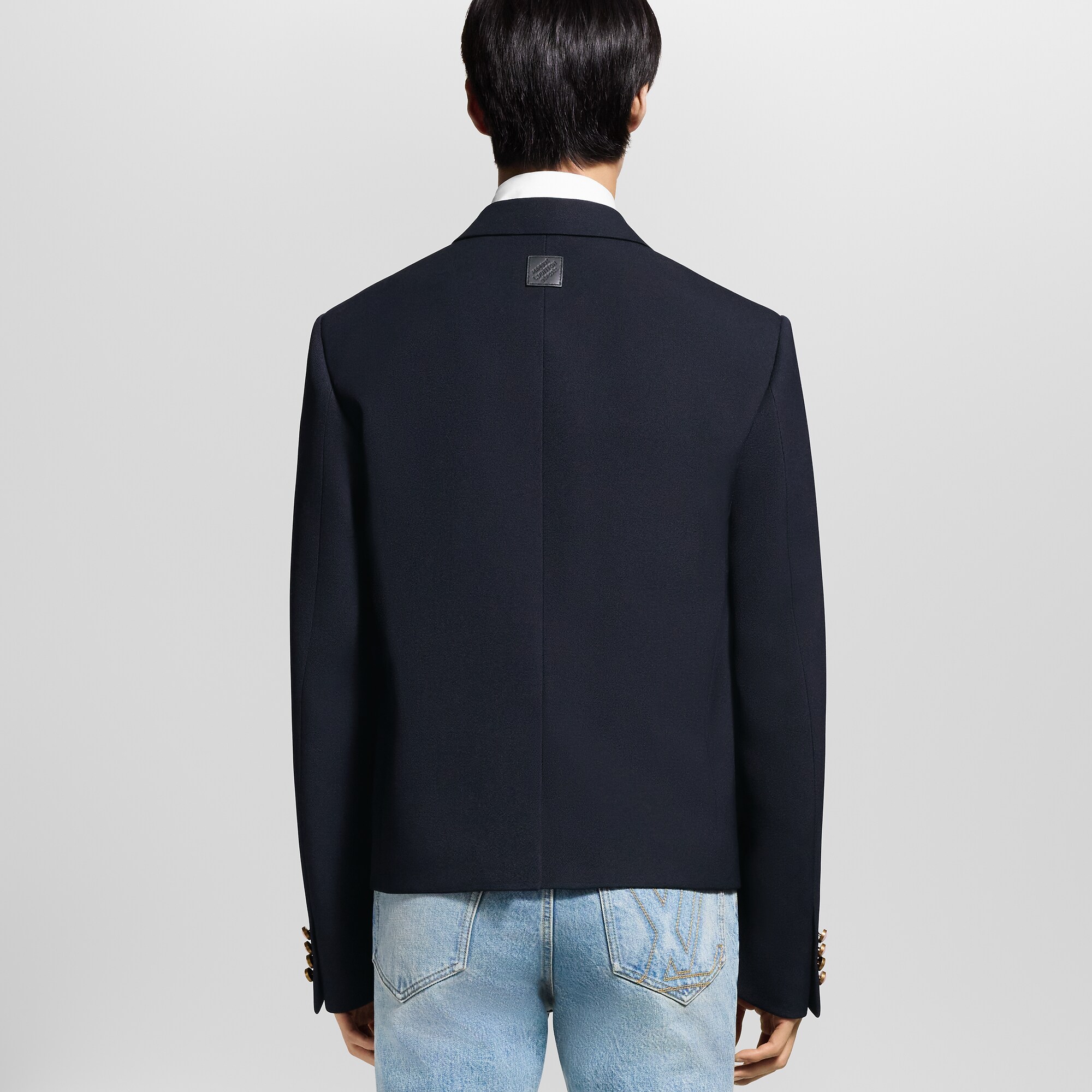 Cropped Classic Single-Breasted Jacket