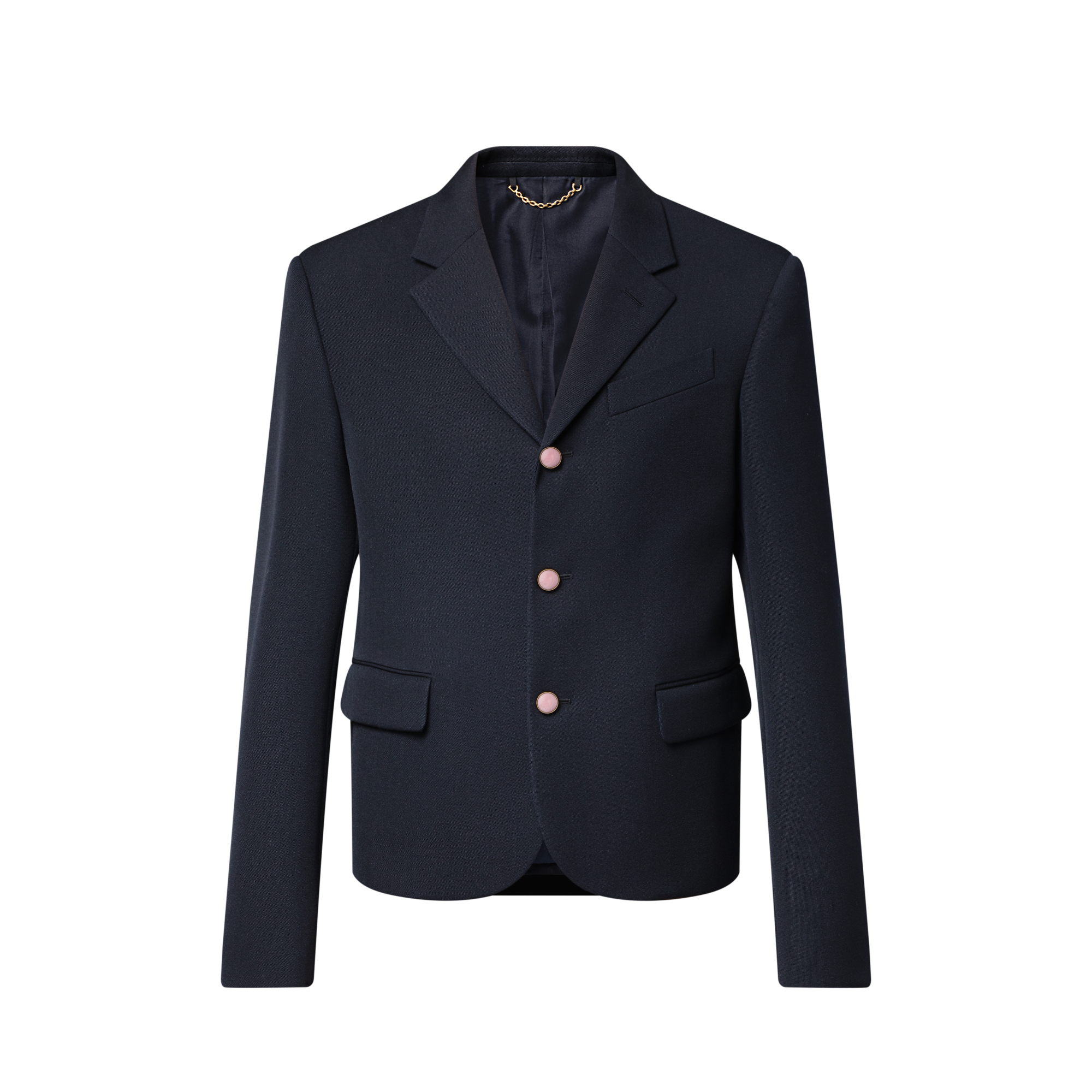 Cropped Classic Single-Breasted Jacket