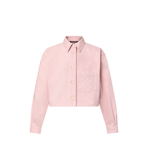 Ready-to-Wear Tops Cropped Denim Shirt | Louis Vuitton ® (Product zoom)