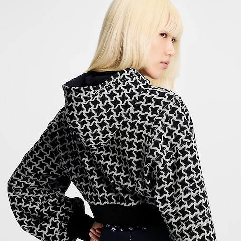 Ready-to-Wear Coats and Jackets Cropped Honeycomb Jacquard Bomber Jacket | Louis Vuitton ® (Product zoom)