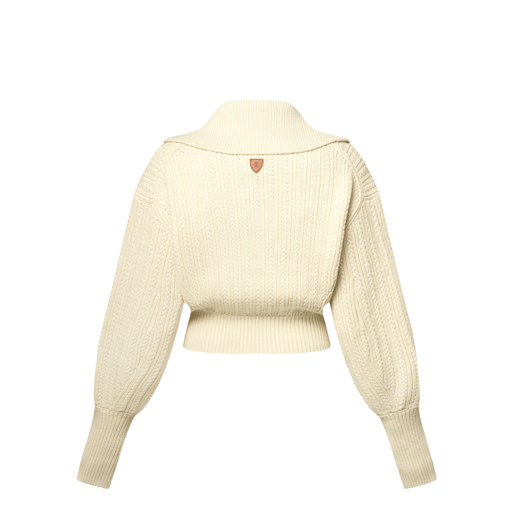  Ready-to-Wear Coats and Jackets Cropped Rib-Knit Jacket
 | Louis Vuitton ® (Product zoom)