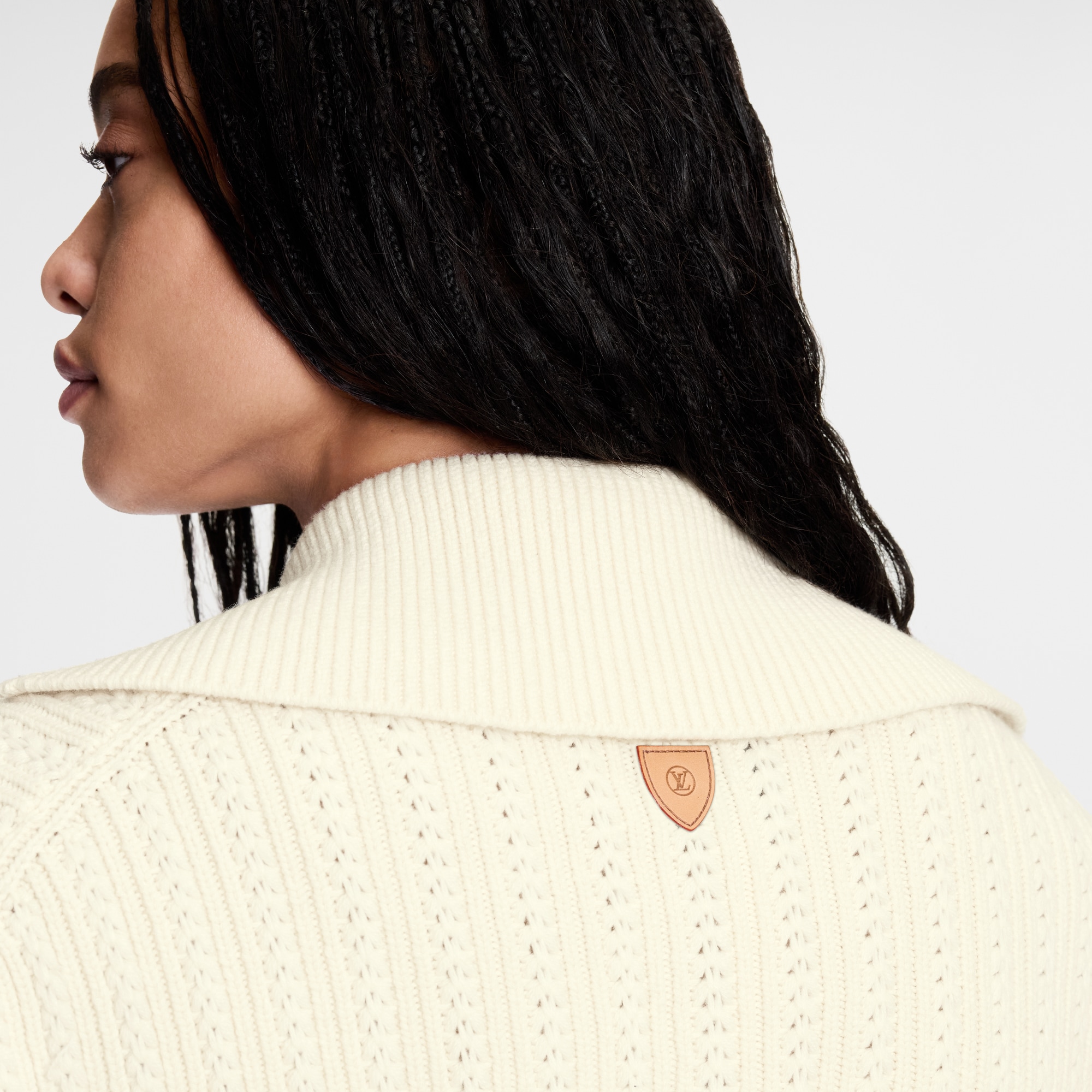  Ready-to-Wear Coats and Jackets Cropped Rib-Knit Jacket
 | Louis Vuitton ® (Product zoom)