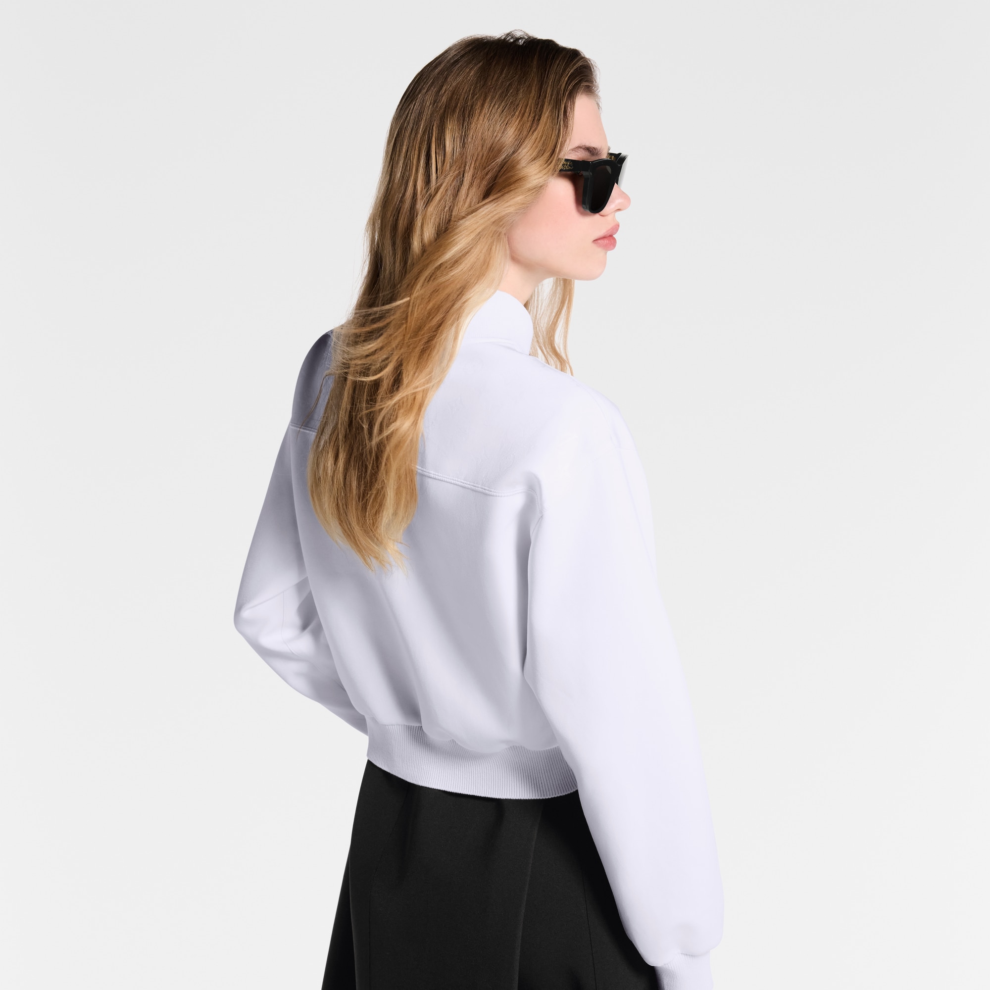  Ready-to-Wear Coats and Jackets Cropped Technical Jersey Bomber Jacket | Louis Vuitton ® (Product zoom)