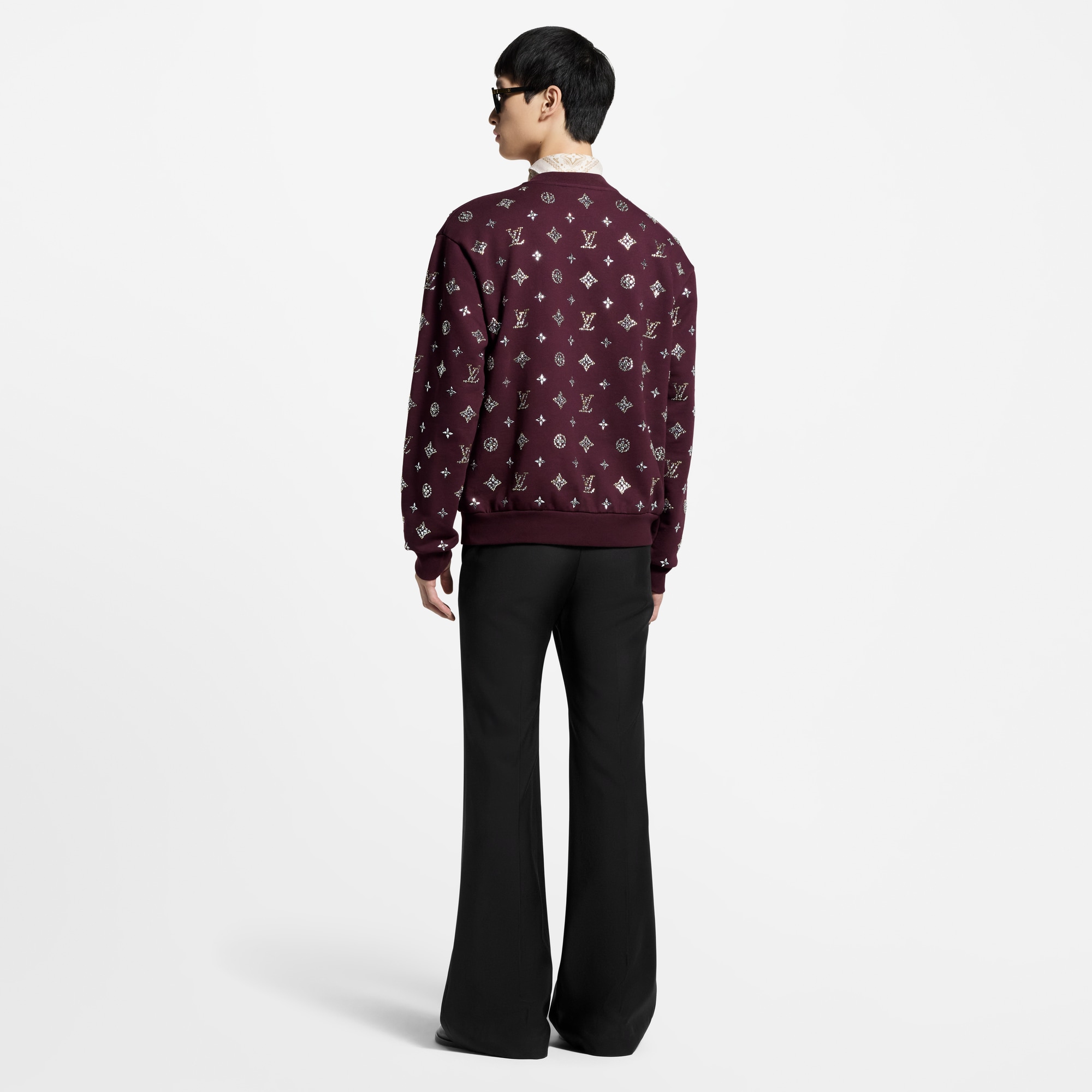  Ready-to-Wear Knitwear and Sweatshirts Crystal Monogram Crewneck | Louis Vuitton ® (Product zoom)