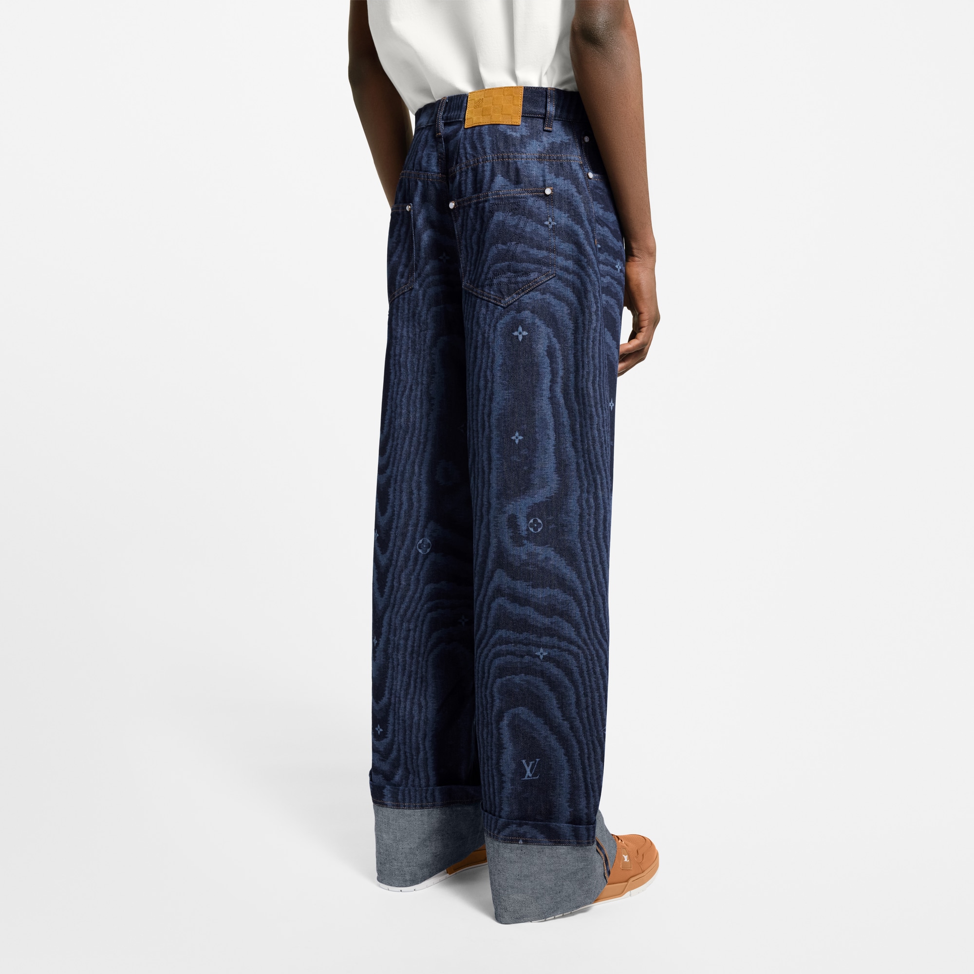  Ready-to-Wear Denim Cuffed Denim Skate Pants | Louis Vuitton ® (Product zoom)