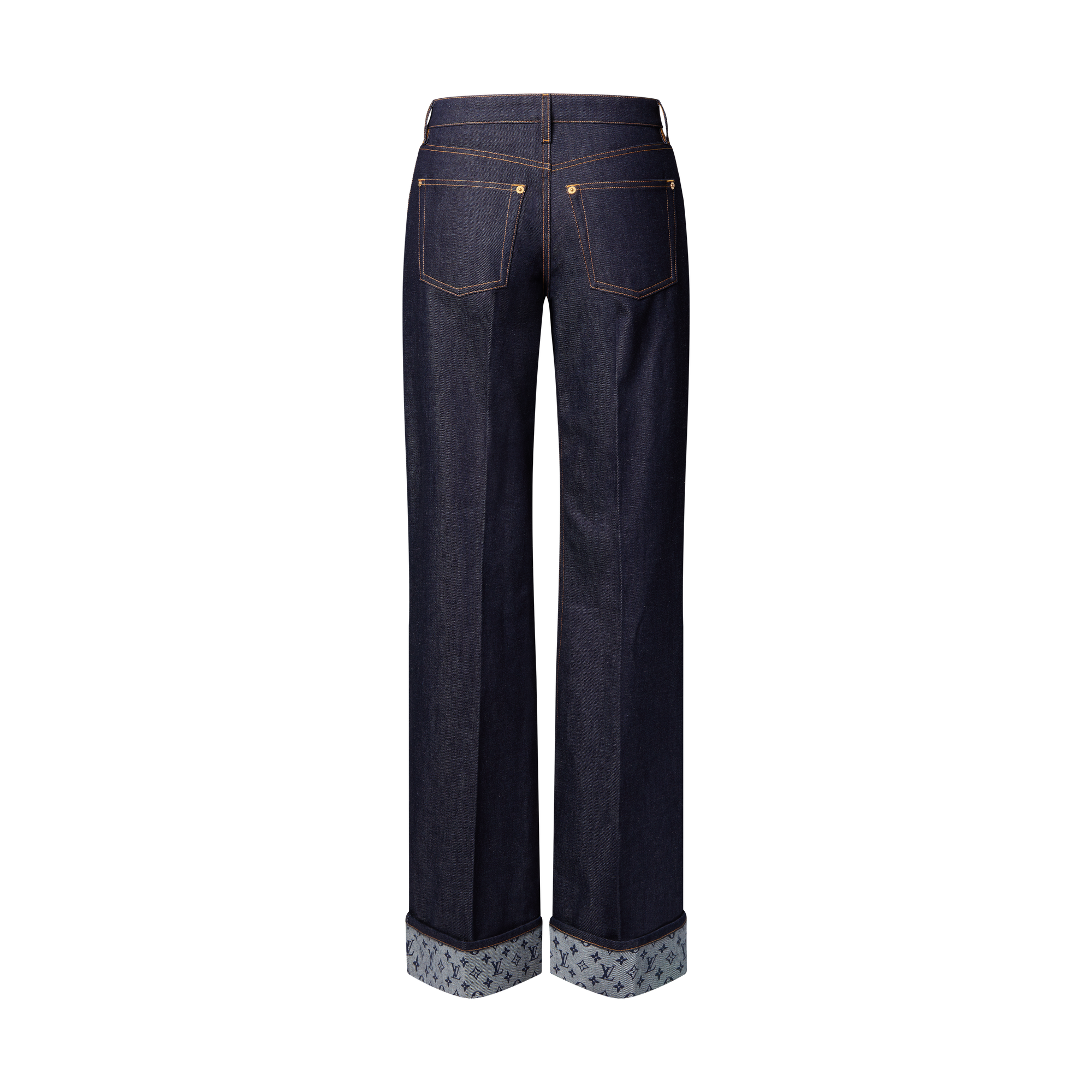  Ready-to-Wear Pants Cuffed Hem Flared Jeans | Louis Vuitton ® (Product zoom)