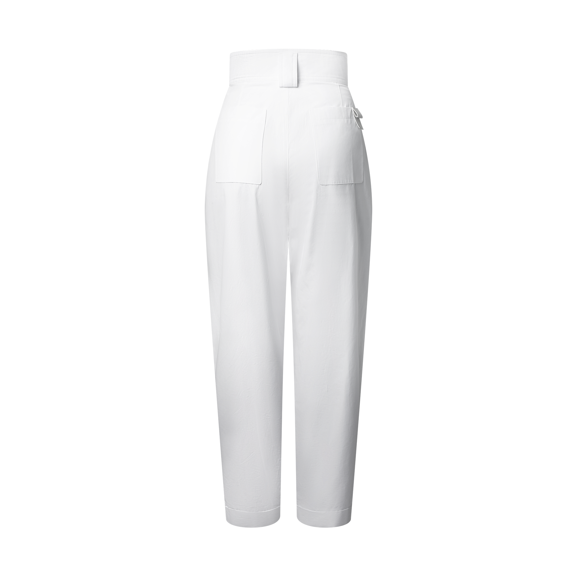 Cuffed Wide-Leg Pants