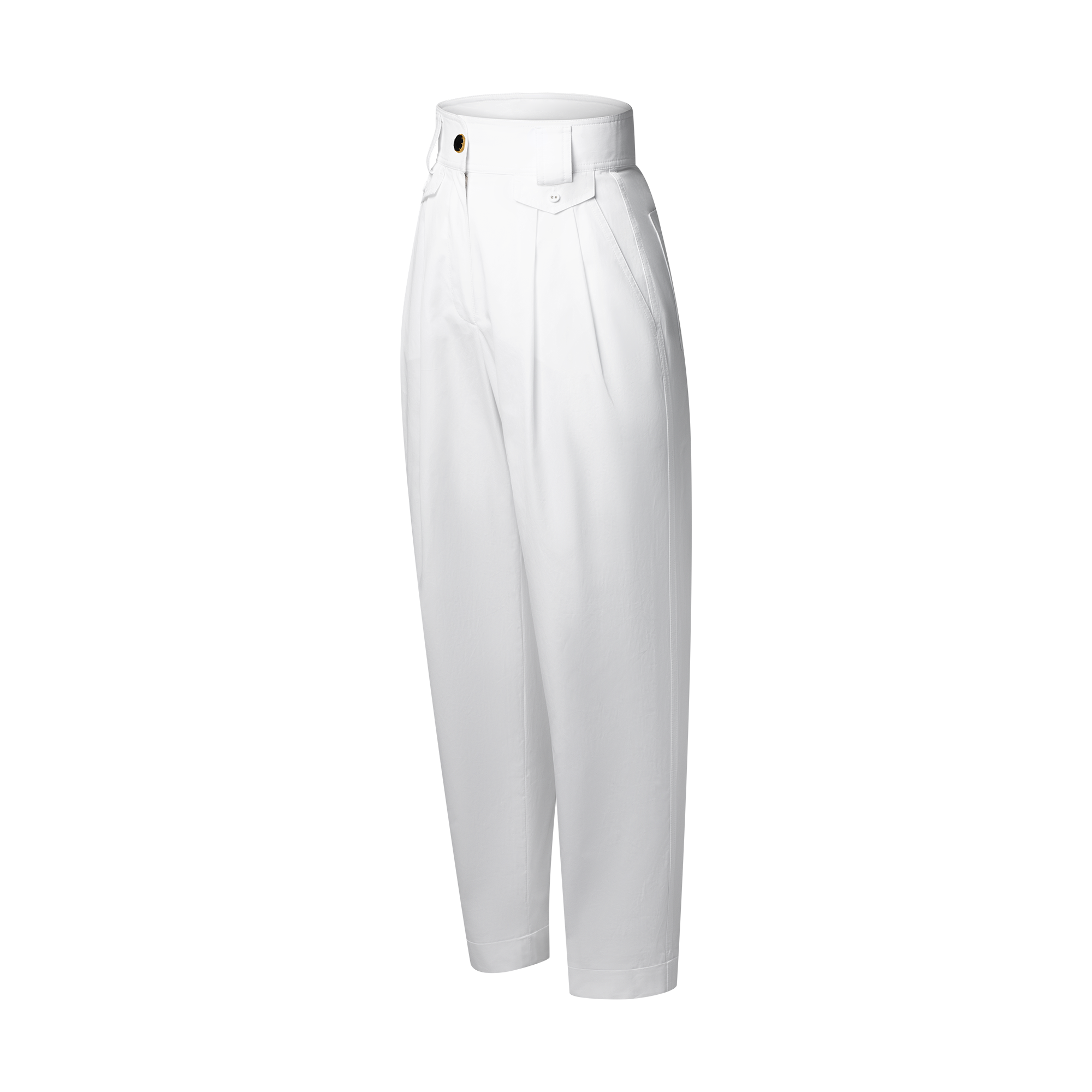  Ready-to-Wear Pants Cuffed Wide-Leg Pants | Louis Vuitton ® (Product zoom)