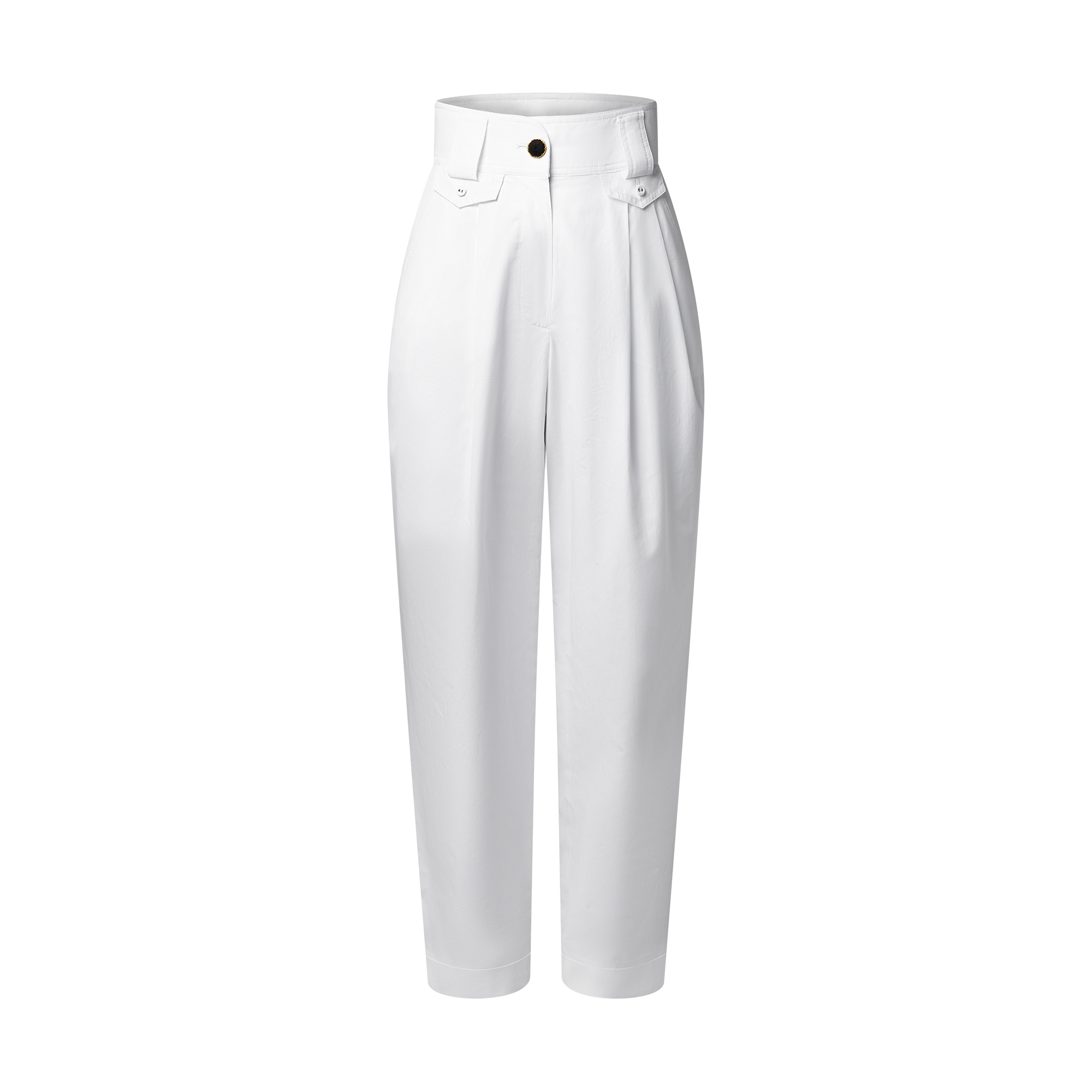 Cuffed Wide-Leg Pants