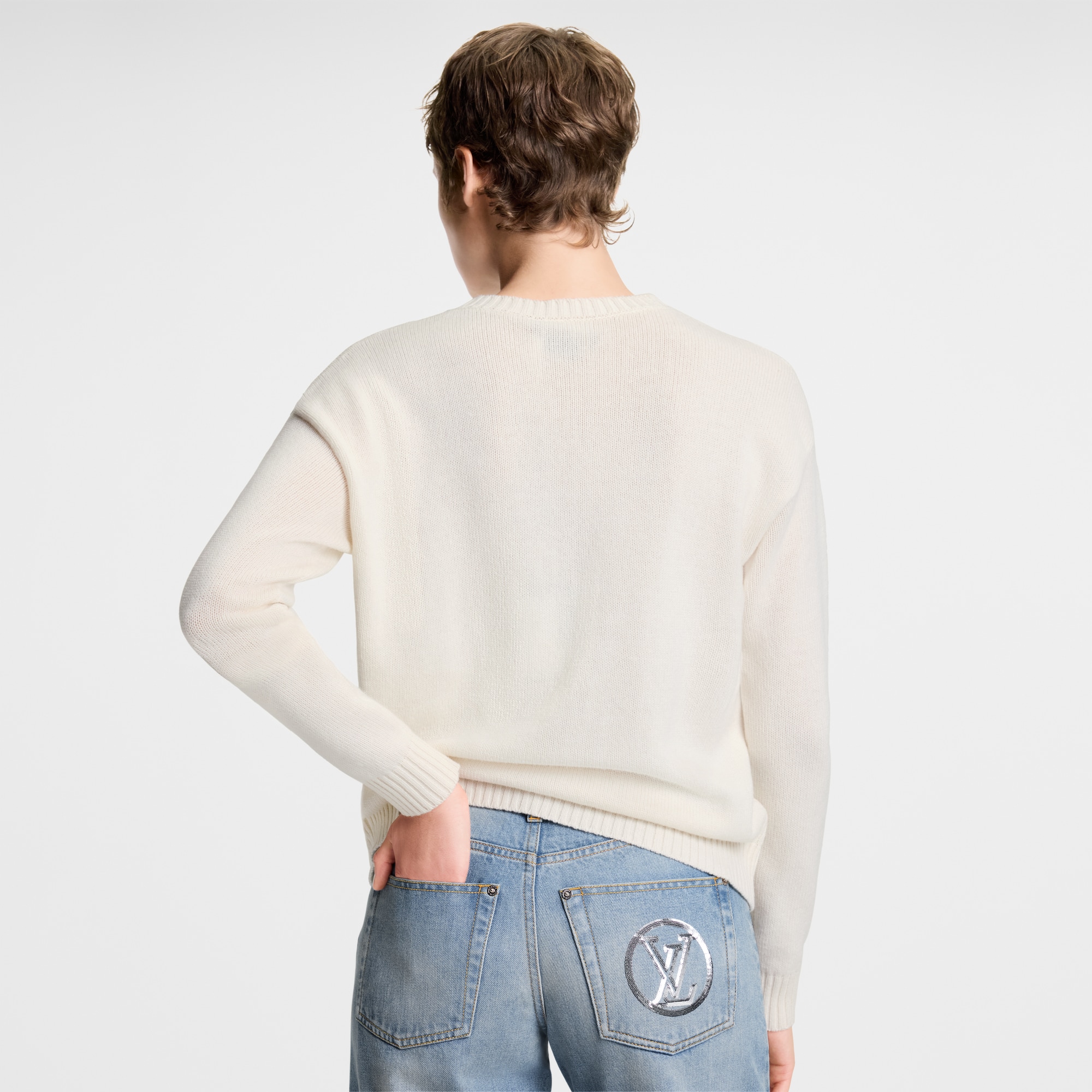  Ready-to-Wear Knitwear Cursive Signature Pullover | Louis Vuitton ® (Product zoom)